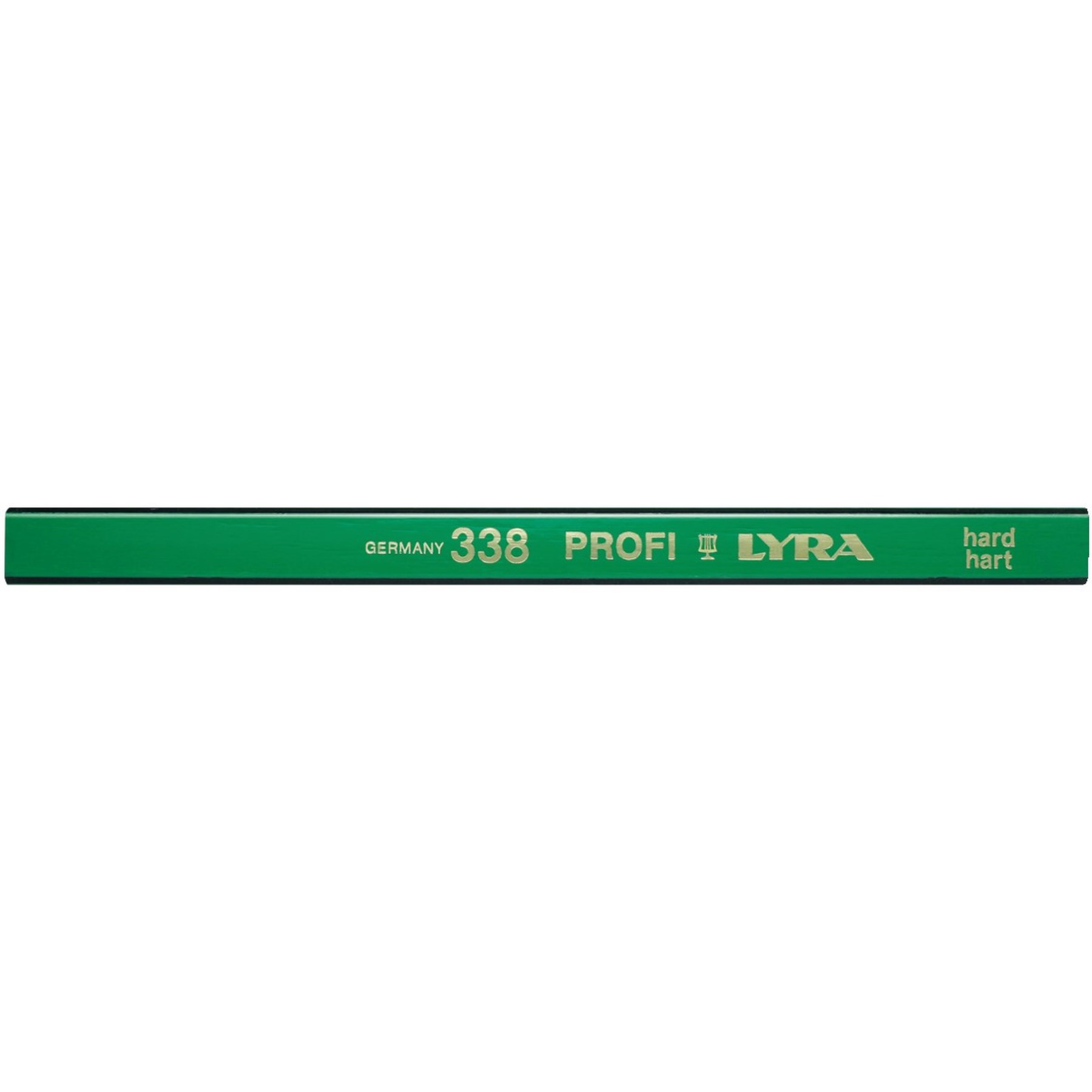 Stolarska olovka poluovalna 10H 18cm zelena