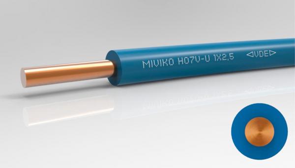 Provodnik žica H07V-U 1x2.5 plava Miviko