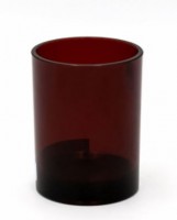 Toaletna čaša Windows 7.5x10x7.5cm prozirno crvena Ridder