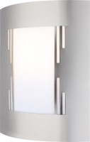 Spoljna zidna svetiljka Orlando E27 maks. 60W opal/boja srebra Globo