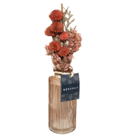 Dekorativno suvo cveće u staklenoj vazi sort Atmosphera